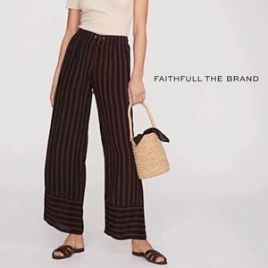 Faithful The Brand Havana Mazur Stripe Pant Size 8